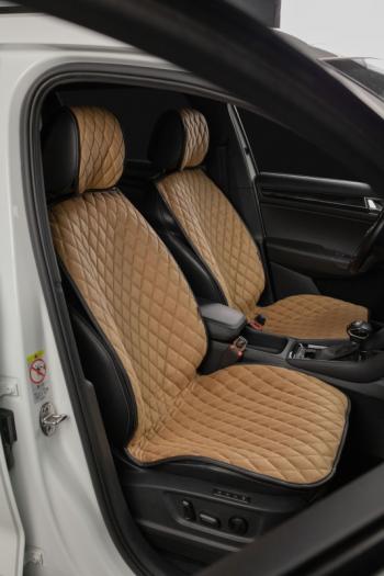 2 899 р. Накидка на сиденье (2 места Каир) ТЕЙЛОР ст БАЙРОН Lord Autofashion   (бронза, строчка бежевая)  с доставкой в г. Кемерово. Увеличить фотографию 4