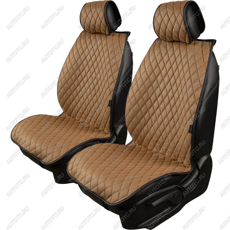 2 899 р. Накидка на сиденье (2 места Каир) ТЕЙЛОР ст БАЙРОН Lord Autofashion   (бронза, строчка бежевая)  с доставкой в г. Кемерово