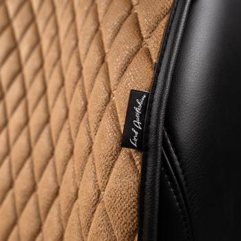 2 899 р. Накидка на сиденье (2 места Каир) ТЕЙЛОР ст БАЙРОН Lord Autofashion   (бронза, строчка бежевая)  с доставкой в г. Кемерово. Увеличить фотографию 9
