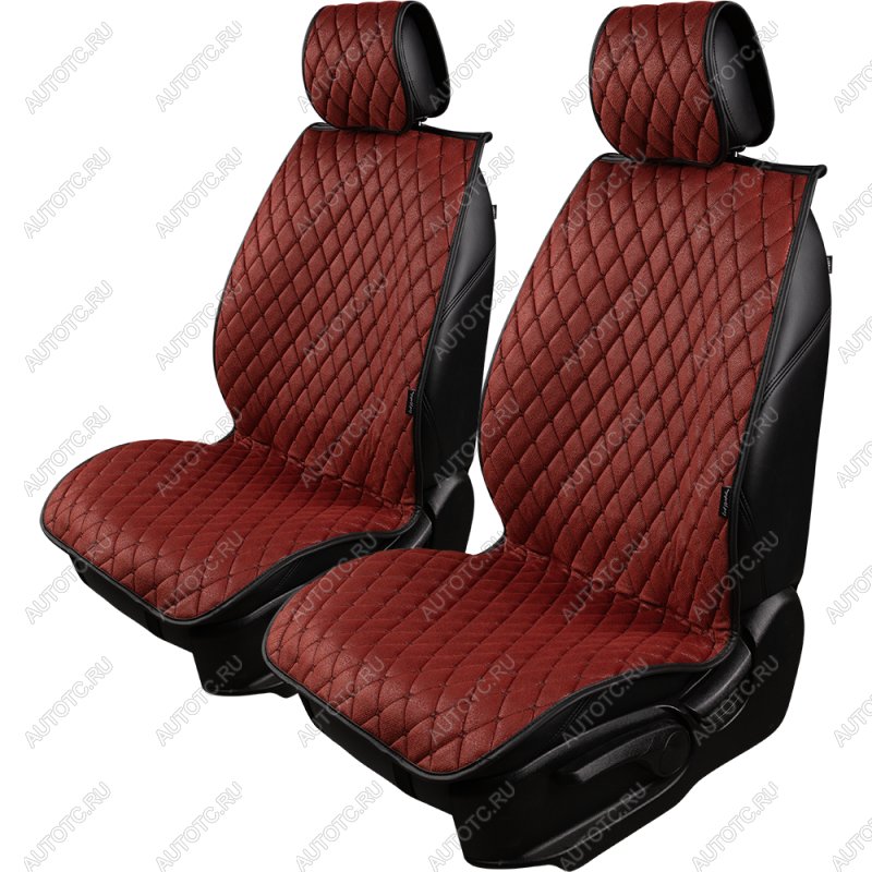2 899 р. Накидка на сиденье (2 места Каир) ТЕЙЛОР ст БАЙРОН Lord Autofashion   (красный, строчка черная)  с доставкой в г. Кемерово