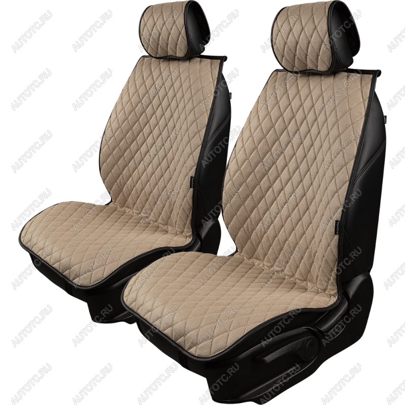 2 899 р. Накидка на сиденье (2 места Каир) ТЕЙЛОР ст БАЙРОН Lord Autofashion   (светло-бежевый, строчка бежевая)  с доставкой в г. Кемерово