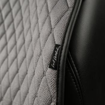 4 199 р. Накидка на сиденье (2 места Каир) ТЕЙЛОР ст БАЙРОН Lord Autofashion   (светло-серая, строчка серая)  с доставкой в г. Кемерово. Увеличить фотографию 6