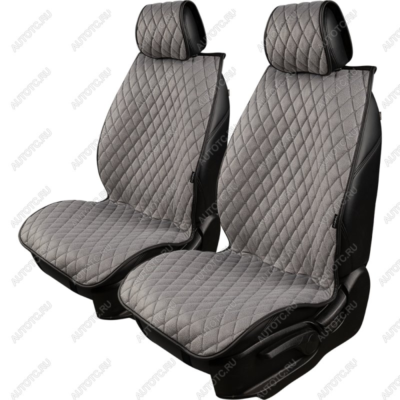 4 199 р. Накидка на сиденье (2 места Каир) ТЕЙЛОР ст БАЙРОН Lord Autofashion   (светло-серая, строчка серая)  с доставкой в г. Кемерово