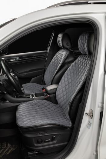 3 999 р. Накидка на сиденье (2 места Каир) ТЕЙЛОР ст БАЙРОН Lord Autofashion   (серый, строчка серая)  с доставкой в г. Кемерово. Увеличить фотографию 4