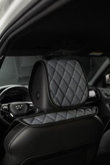 3 999 р. Накидка на сиденье (2 места Каир) ТЕЙЛОР ст БАЙРОН Lord Autofashion   (серый, строчка серая)  с доставкой в г. Кемерово. Увеличить фотографию 5