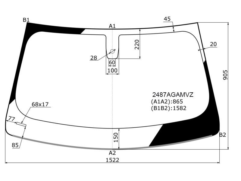 29 699 р. Стекло лобовое (Датчик дождя Молдинг) AGC BMW X3 G01 дорестайлинг (2017-2021)  с доставкой в г. Кемерово