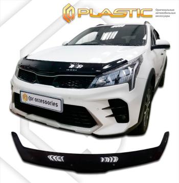 Дефлектор капота CA-Plastic Solaris KRX хэтчбэк 5 дв. (2024-2025)