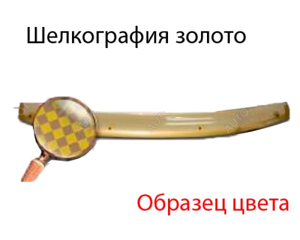2 399 р. Дефлектор капота CA-Plastiс  Toyota Allex  E12# (2002-2004) рестайлинг (серия Шелкография золото)  с доставкой в г. Кемерово