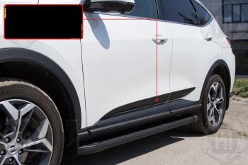 Молдинг двери передний левый Русская Артель Haval F7x дорестайлинг (2019-2022)
