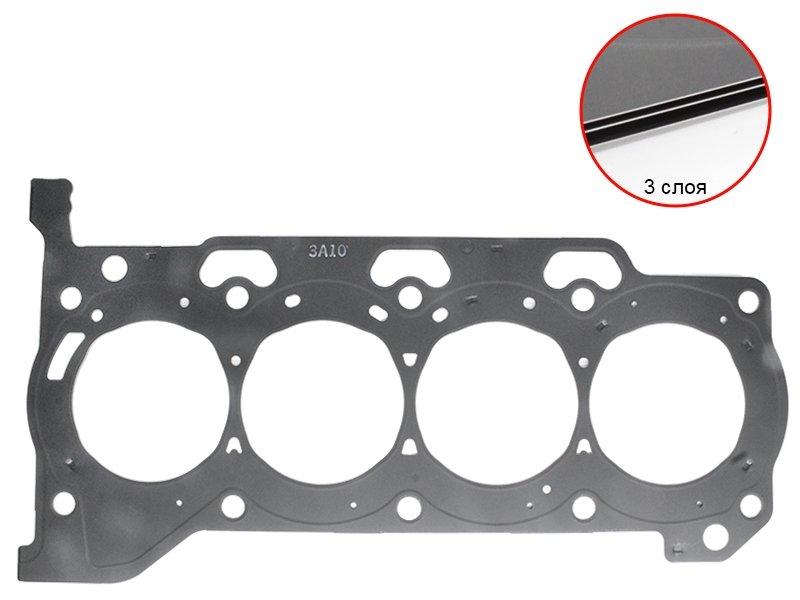 3 899 р. Прокладка ГБЦ TOYOTA AURISAVENSISCOROLLAAXIOFIELDERISISISTLEXUS CT200HNOAHVOXYPR TOYOTA 11115-37062  с доставкой в г. Кемерово