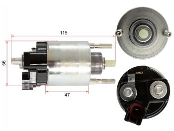 Втягивающее реле стартера TOYOTA LAND CRUISER 2009# 1UR5VZ1UR 12в 2кВт TOYOTA 28150-38030