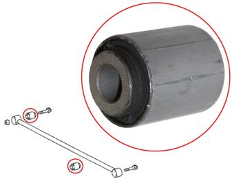 1 169 р. Сайлентблок Toyota Land Cruiser (J100) 98-07  Land Cruiser Prado (J120,J150) 02-20  Lexus GX 02-09 TOYOTA 48706-60060  с доставкой в г. Кемерово. Увеличить фотографию 1