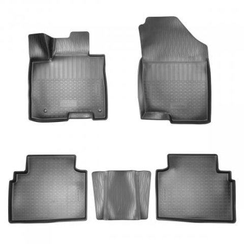 2 599 р. Коврики салонные Norplast Unidec Hyundai Tucson NX4 (2020-2022) (черные)  с доставкой в г. Кемерово