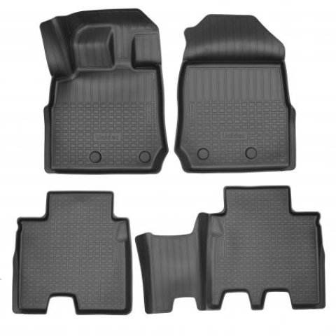 3 779 р. Коврики салонные (1,2 ряд)Norplast Unidec  Isuzu mu-X  TF (2021-2023) (черные)  с доставкой в г. Кемерово
