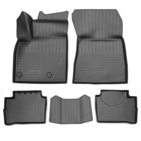 2 489 р. Коврики салонные 3D (бензингибрид) Norplast Unidec  Nissan Qashqai  3 (2021-2025) J12 дорестайлинг (черные)  с доставкой в г. Кемерово