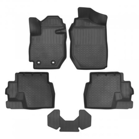 1 799 р. Коврики салонные 3D Norplast Unidec  Suzuki Jimny  JB64 (2018-2025) (черные)  с доставкой в г. Кемерово
