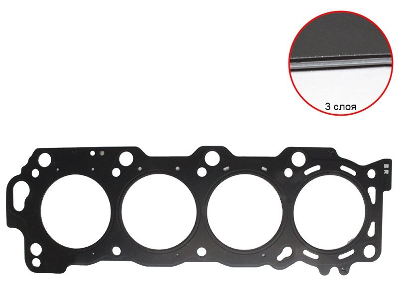 5 849 р. Прокладка ГБЦ TOYOTA 3UZFE RH TOYOTA 11115-50070  с доставкой в г. Кемерово