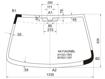 5 999 р. Стекло лобовое Kia Rio 00-05 FUYAO 4411AGNBL  с доставкой в г. Кемерово. Увеличить фотографию 1