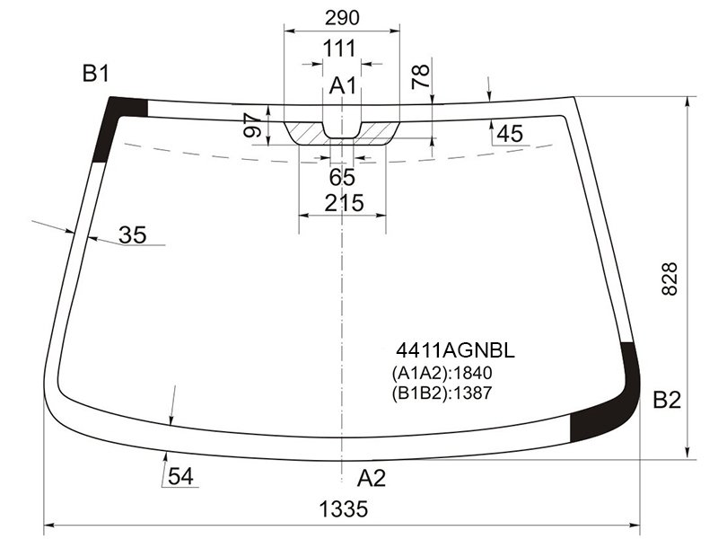 5 999 р. Стекло лобовое Kia Rio 00-05 FUYAO 4411AGNBL  с доставкой в г. Кемерово