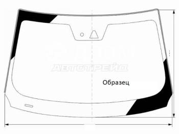 Стекло лобовое (обогрев щеток) FUYAO KIA Forte 1 TD хэтчбек 5 дв. (2008-2013) (зеленое)