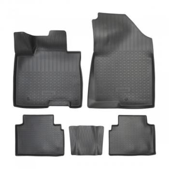 Коврики салонные (Северная Америка, длинная база) Norplast Unidec Hyundai Tucson NX4 (2020-2022) (черные)