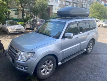 30 999 р. Автобокс (216х85х46 см/580 л, крепления краб) CYBORT CarGO   (темно-серый матовый)  с доставкой в г. Кемерово. Увеличить фотографию 2
