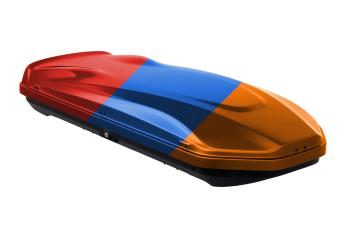 Автобокс (216х85х35 см/550 л, двухсторонний, быстросъёмные крепления краб) CYBORT Prime Metallic Edition Volvo V70 (1997-2000)