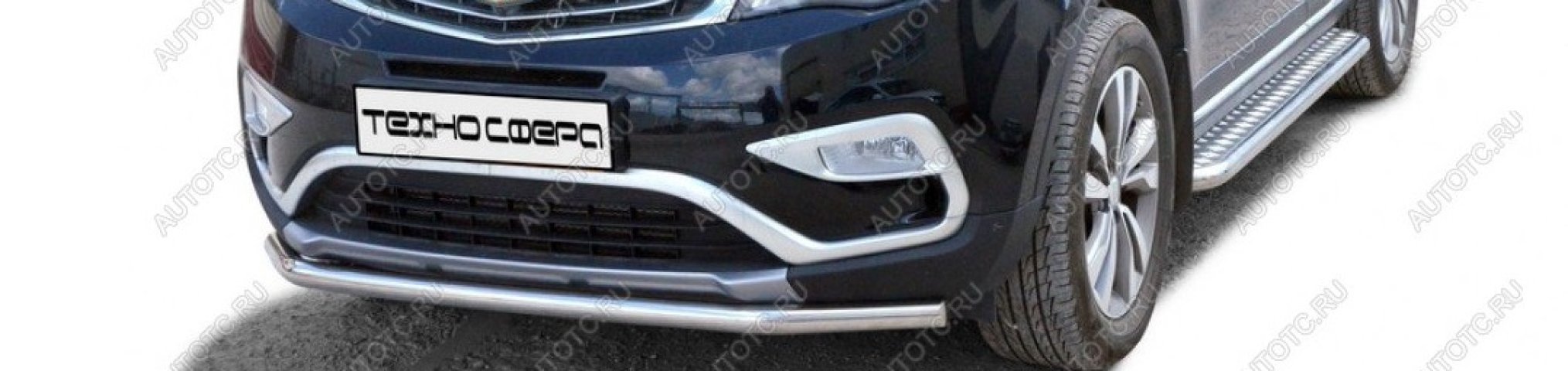 35 549 р. Защита порогов (с алюминиевым листом) (d63.5) Техно Сфера Nissan NP300 (2014-2025) (нержавейка)  с доставкой в г. Кемерово