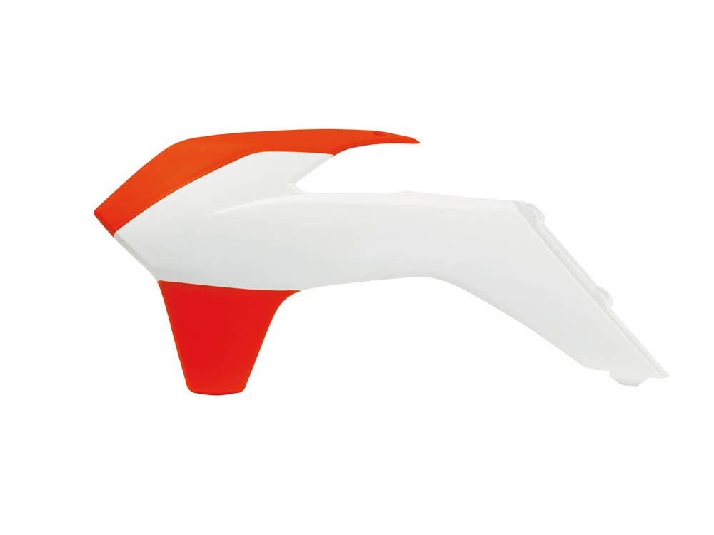 6 549 р. Обтекатели радиатора R-Tech KTM SXF250-450 13-15, EXCEXCF 14-16 (R-CVKTMBNAN13) Бело-Оранжевый Неон  r-cvktmbnan13  с доставкой в г. Кемерово