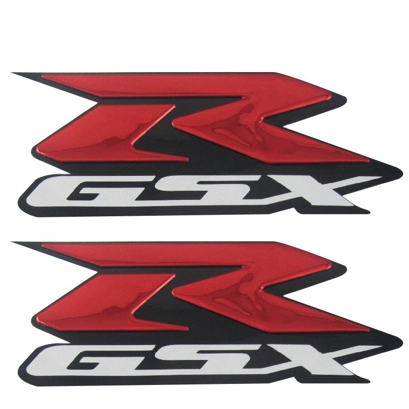 1 299 р. Наклейка GSX-R на боковой пластик 3D КитайскиеЗапчасти пм-00017000  с доставкой в г. Кемерово