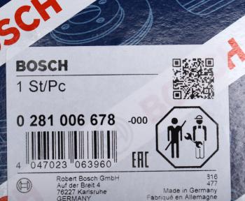 16 499 р. Датчик массового расхода воздуха KIA Carnival,Sorento BOSCH BOSCH 0281006678 BOSCH 0281006678  с доставкой в г. Кемерово. Увеличить фотографию 7