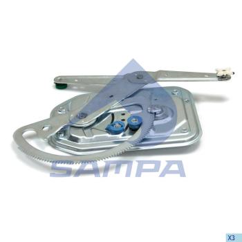 2 299 р. Стеклоподъемник SCANIA 4,P,G,R,T series двери левой механический SAMPA SAMPA 043.190 SAMPA 043.190  с доставкой в г. Кемерово. Увеличить фотографию 1
