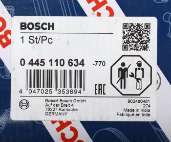 36 849 р. Форсунка OPEL Movano RENAULT Master топливная BOSCH BOSCH 0445110634  с доставкой в г. Кемерово. Увеличить фотографию 6