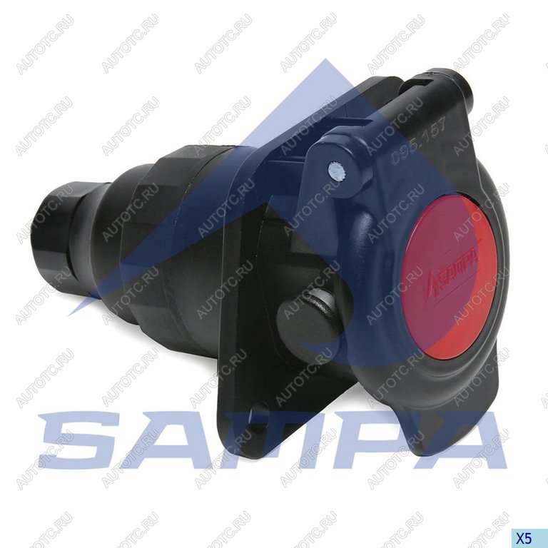 929 р. Разъем электрический прицепа ISO 7638 7-полюсный АБС (розетка) SAMPA SAMPA 095.157 SAMPA 095.157  с доставкой в г. Кемерово