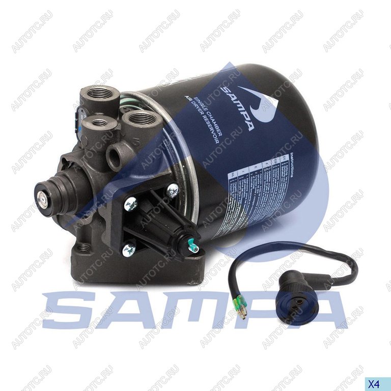 4 899 р. Осушитель воздуха DAF,IVECO,MAN,SCANIA (24V,8.1bar) SAMPA SAMPA 096.289-01  с доставкой в г. Кемерово