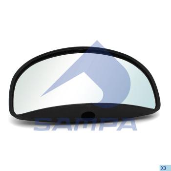 2 699 р. Зеркало боковое VOLVO FH,FM переднего обзора SAMPA SAMPA 035.020 SAMPA 035.020  с доставкой в г. Кемерово. Увеличить фотографию 1