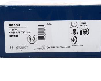 6 399 р. Диск тормозной BMW X3 (F25),X4 (F26) задний вентилируемый (1шт.) BOSCH BOSCH 0986479727  с доставкой в г. Кемерово. Увеличить фотографию 5