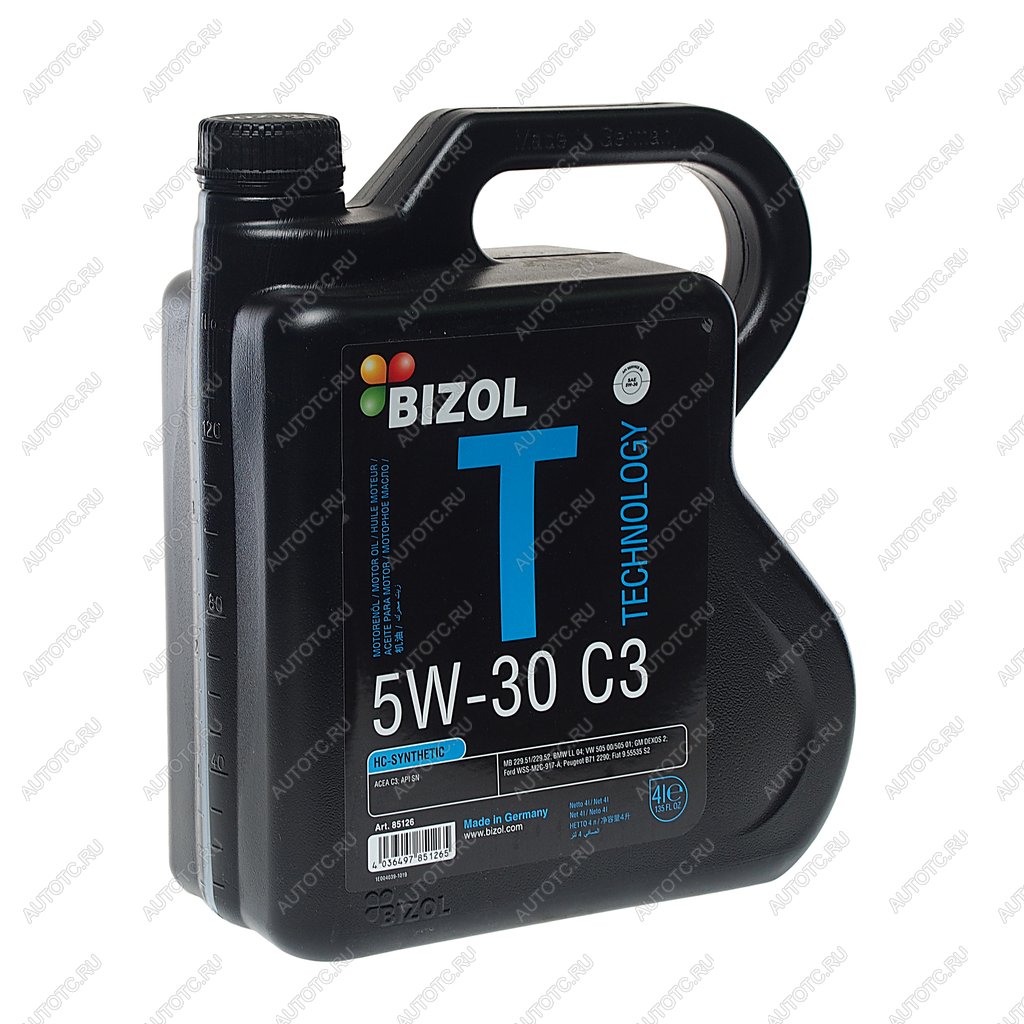 4 999 р. Масло моторное TECHNOLOGY 5W30 C3 синт.4л BIZOL BIZOL 85126  с доставкой в г. Кемерово
