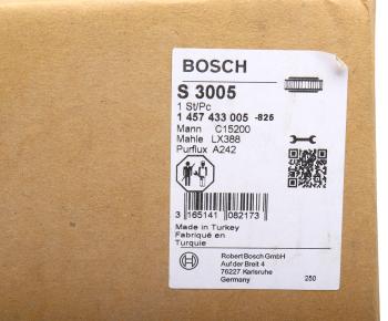 5 849 р. Фильтр воздушный MERCEDES T1,T2 BOSCH BOSCH 1457433005  с доставкой в г. Кемерово. Увеличить фотографию 3