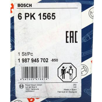 1 189 р. Ремень приводной поликлиновой PEUGEOT 206 генератора BOSCH BOSCH 1987945702  с доставкой в г. Кемерово. Увеличить фотографию 5