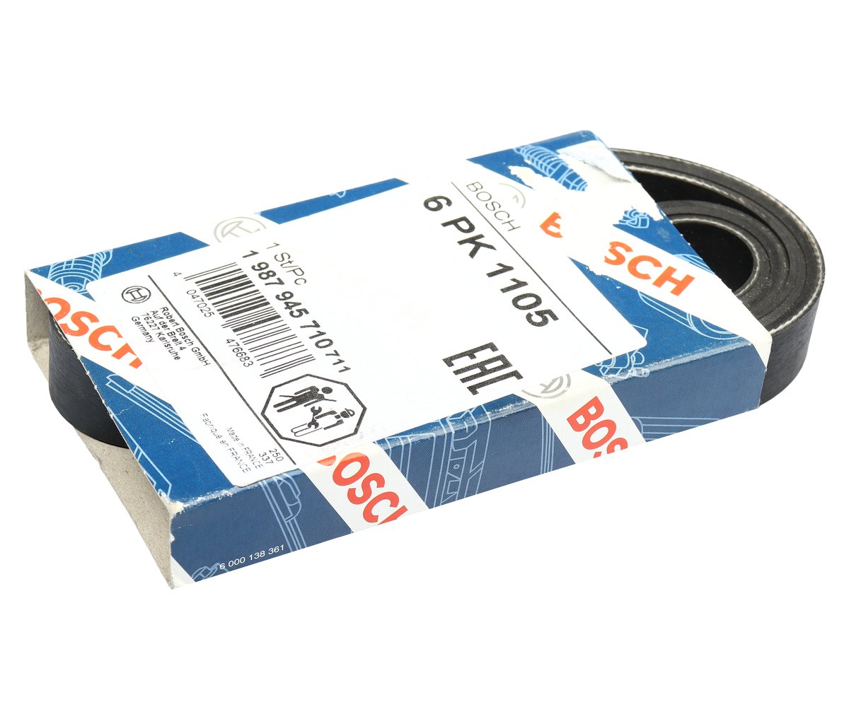 1 199 р. Ремень приводной поликлиновой 6PK1105 BOSCH BOSCH 1987945710 BOSCH 1987945710  с доставкой в г. Кемерово