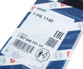 1 069 р. Ремень приводной поликлиновой 7PK1140 BOSCH BOSCH 1987945741 BOSCH 1987945741  с доставкой в г. Кемерово. Увеличить фотографию 4