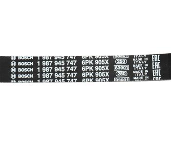 2 199 р. Ремень приводной поликлиновой 6PK905 VW AUDI A3 (97-03) SKODA Octavia (97-11) (1.9 TDI) BOSCH BOSCH 1987945747 BOSCH 1987945747  с доставкой в г. Кемерово. Увеличить фотографию 4