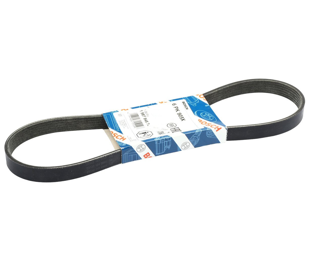 2 199 р. Ремень приводной поликлиновой 6PK905 VW AUDI A3 (97-03) SKODA Octavia (97-11) (1.9 TDI) BOSCH BOSCH 1987945747 BOSCH 1987945747  с доставкой в г. Кемерово