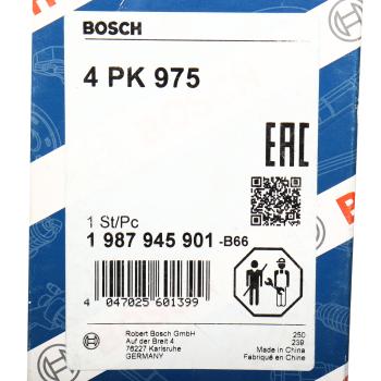 399 р. Ремень приводной поликлиновой 4PK975 BOSCH BOSCH 1987945901 BOSCH 1987945901  с доставкой в г. Кемерово. Увеличить фотографию 5