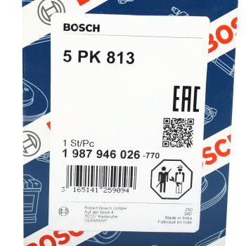 639 р. Ремень приводной поликлиновой BMW 3 (E46) кондиционера BOSCH BOSCH 1987946026  с доставкой в г. Кемерово. Увеличить фотографию 5