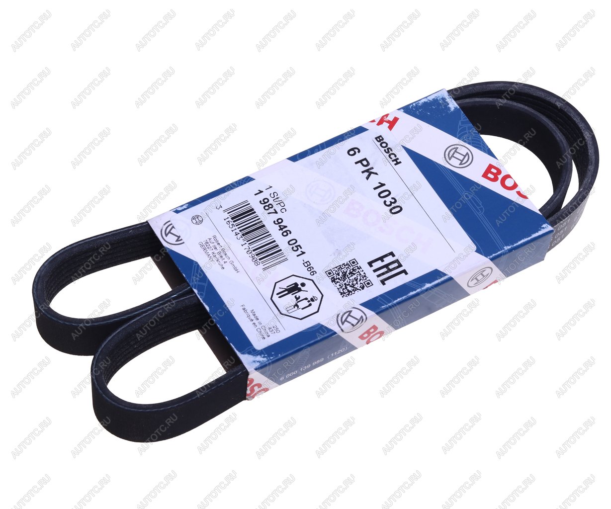 939 р. Ремень приводной поликлиновой 6PK1030 BOSCH BOSCH 1987946051  с доставкой в г. Кемерово