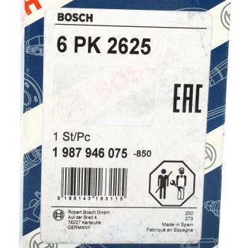 2 569 р. Ремень приводной поликлиновой 6PK2625 BOSCH BOSCH 1987946075  с доставкой в г. Кемерово. Увеличить фотографию 5