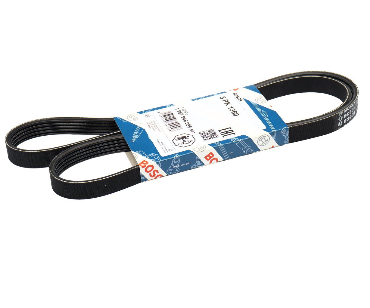 1 179 р. Ремень приводной поликлиновой 5PK1360 BOSCH BOSCH 1987946085  с доставкой в г. Кемерово