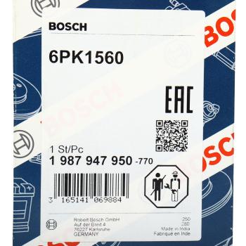 999 р. Ремень приводной поликлиновой 6PK1560 BOSCH BOSCH 1987947950 BOSCH 1987947950  с доставкой в г. Кемерово. Увеличить фотографию 5